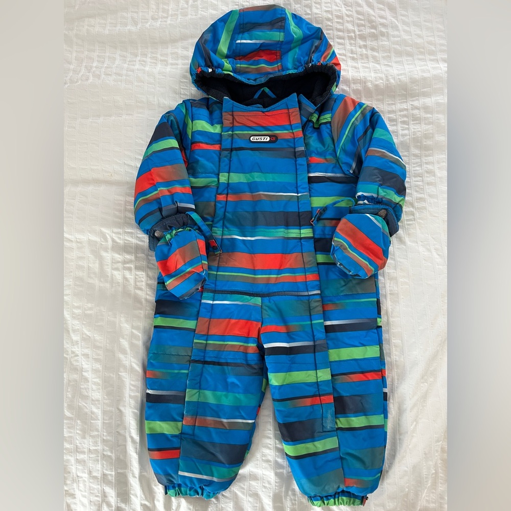 GUSTI Toddler Snow Suit‎ 18 Months One Piece Mittens Included